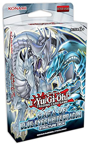 Amigo Verlag- YU-Gi-Oh Jeu de Cartes à Collectionner Saga of Blue-Eyes White Dragon Structure Deck Réimpression illimitée Édition Allemande, SD Sage, Bleu
