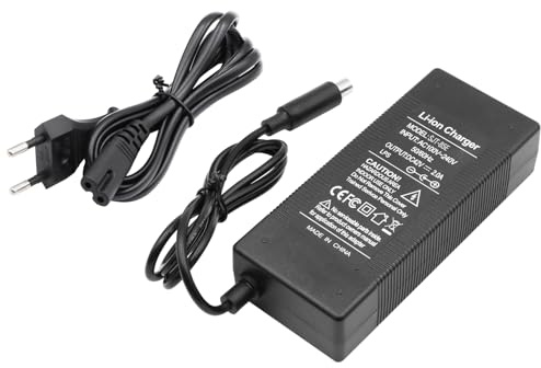 Yungeln Ladegeräte für 36V E-Scooter, 42V 2A AC Netzteil Scooter Adapter Ladegerät für Xiaomi 1S M365 Pro Elektroscooter, E-Bike Elektrofahrrad Universal Ladekabel DC 5,5mm 2,1mm