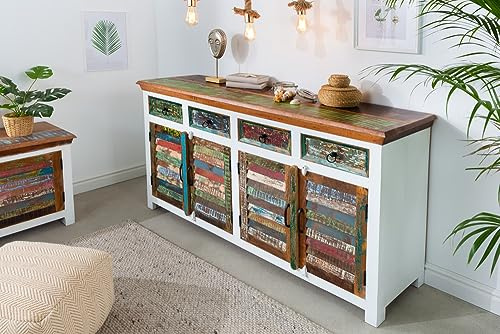 Riess Ambiente Sideboard Jakarta - 160cm - bunt - Massivholz mit Stauraum