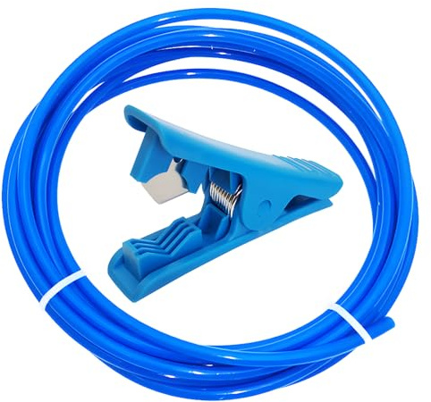 Teflon-Schlauch Blau, für Düse 3D-Drucker CESFONJER 8 Meter PTFE 1,75 mm Filament ID 2 mm OD 4 mm Teflon Tube for Nozzle + Leitung Rohrschneider