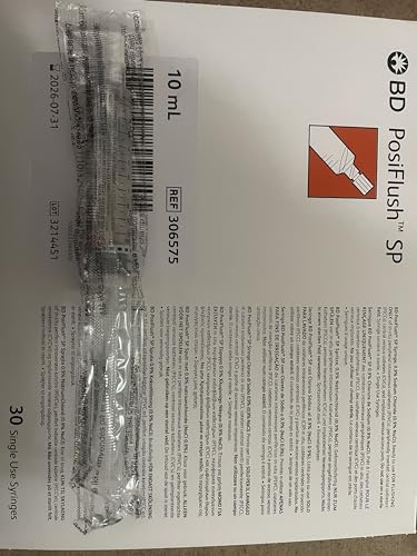 Generic Jeringas estériles precargadas de 10 ml con solución fisiológica Na CL clorurio sódico envase 30 unidades