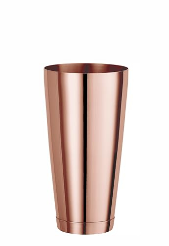 HENDI Shaker Boston, BarUp, gobelet doseur lesté, shaker à cocktail, 800ml, ø90x(H)175mm, acier inoxydable plaqué cuivre