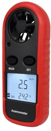 QXSJEDYCH Anemometro, misuratore di Temperatura della velocità del Vento, Tester del Volume dell'Aria Esterna Anemometro