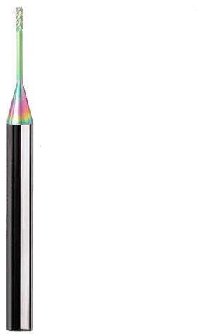 1 stücke Hrc60 2/3/4 Flöte Hartmetall-schaftfräser Fräser Cnc Fräser Lange Flöte Schaftfräser 1mm 1,5mm 2mm 2,5mm 3,0mm Wendeschneidplatten(HRC60 3Flutes,D1.0-L10.0-H04)