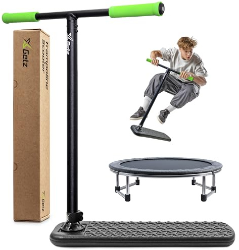 X-GETZ Monopattino Trampolino Acrobatico – Scooter Trick Senza Ruote per Bambini e Ragazzi 8+ – Altezza Regolabile – Ultralleggero – Allenamento Freestyle Indoor e Outdoor