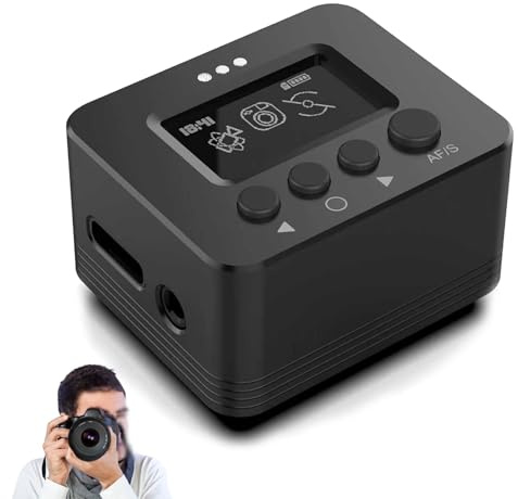 Stabilizzatore giroscopico esterno per fotocamera, stabilizzatore giroscopico per fotocamera, stabilizzazione video ad alta precisione, batteria da 35 ore, attacco cold shoe, alluminio leggero