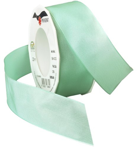 Morex Ribbon Dream Wired Taffeta Spool, Silky Smooth, Crafts and Décor, Bows Making, Gift Wrapping, Wedding and Holidays, 1-1/2-Inch by 22-Yard, Seafoam