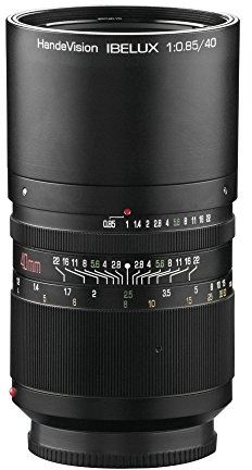 Handevision Ibelux Serienobjektiv 40 mm f/0.85 APS-C – kompatibel mit Sony E – Foto Objektiv, extrem lichtstark, ideal für Portraits & Low-Light, Ganzmetallgehäuse, integrierte Sonnenblende – Schwarz