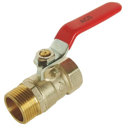 SOMATHERM FOR YOU, Vanne à sphère Mâle Femelle 3/4 - Économie et fiabilité - PN 16 - Double joints toriques - Corps laiton CW617N - Température -5°C à +90°C - Garantie 3 ans | Coupez facilement votre réseau d'eau grâce à cette vanne à sphère à double joints toriques, fiable.
