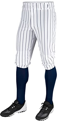 Champro - Triple Crown Baseball Knickers with Pinstripes, Mutandine da Baseball in Poliestere gessato a Tripla Corona Uomo
