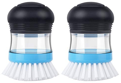 MR.SIGA spazzola da cucina per piatti, pentole, lavandini, confezione da 2, blu navy/blu