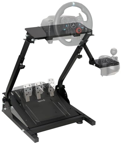Nejoney Racing Wheel Stand, Height Adjustable & Foldable Steering Wheal Stand Compatible with Logitech G25,G27,G29,G920 Gaming Cockpit