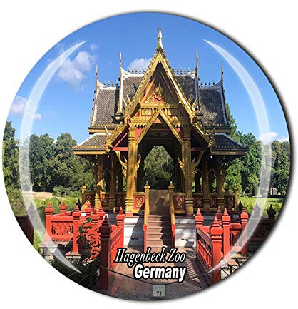 Hagenbeck Zoo Hamburg Deutschland Kühlschrankmagnet Souvenir Geschenk Kristallkollektion