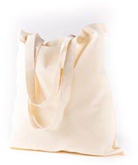 Generisch Baumwolltasche Unbedruckt Extra Stark Canvastasche zum Bemalen Natur 38x42 lange Henkel (1 Stück)