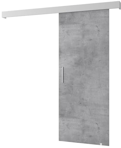 Schiebetür Komplettset - Schiebetürsystem Salwador 1 - Schiebetüren - Trennwände - Raumteiler - Innentüren, Tür 90 x 204 cm - Schiebetür Schiene - Zimmertür mit Schiebetür Griff - Saloontür