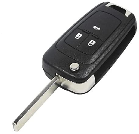 BARAC Carcasa Llave 3 Botones Mando a Distancia Compatible con Chevrolet Camaro Cruze Epica Lova HU100