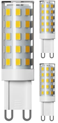 ledscom.de 3x G9 LED Leuchtmittel, warmweiß (2800 K), 3,5 W, 485lm, 3-Stufen-Dimmer
