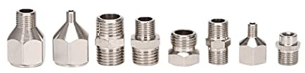 Ferleiss Airbrush-Adapter-Set, flexibel, für Kompressor und Airbrush-, 8 Stück