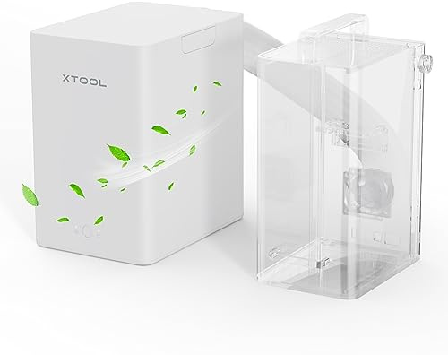 xTool Desktop Luftreiniger für F1, F2 und M2 (Transition-Kit erforderlich), Rauchabsauger mit 3-Schicht-Filterung, tragbarer HEPA-Luftreiniger, Luftreiniger für Lasergravierer für Holz und Metall
