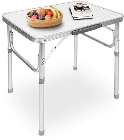 Yosoo Health Gear Klapptisch, Aluminiumlegierung, Verstellbar, Outdoor, Garten, Camping, Picknick
