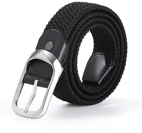 Coubeau Stretchgürtel Damen Herren–Elastischer Stretch Stoffgürtel für Damen und Herren, Jeans, Shorts, Hosen Gürtel ohne Löcher Gürtel ohne Schnalle