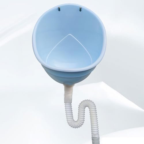 Wasserloses Urinal Außen-Kunststoff-Urinal für Männer, Männer Badezimmer Urinale Garage Keller Hinterhof Urinal, Wandmontierter Urinumsteller mit Schlauch