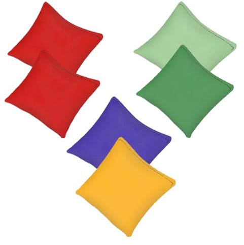 6 Stück Cornhole Säckchen, Dosenwerfen Nylon Sitzsäcke Werfen, Indoor Outdoor Spiele Spaß Party Spiel Kinder Werfen Spielzeug Geschenke (5x5CM)