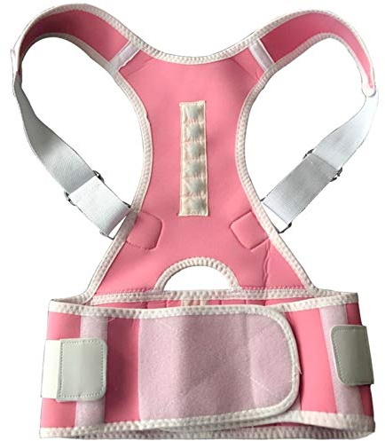 SUNMME Haltungskorrektur-Schulterbandage-Korsett für den Rücken, orthopädische Haltungskorrektur, Stützgürtel für den unteren Rücken für Männer und Frauen (Rose XX)