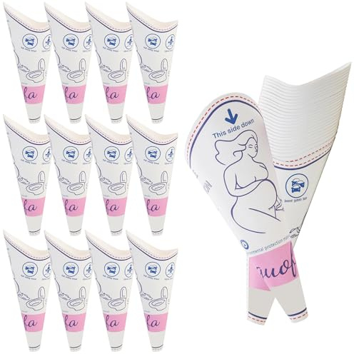 guofa Female Urinal, Disposable Urinal for Women Portable Urinal Standing up for Women Waterproof Paper Pee Funnel for Festival, Camping, Car, Hiking Essentials for Women