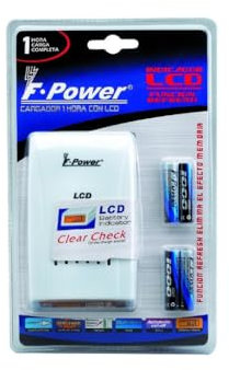 Chargeur Rapide LCD pour 4 Piles LR6 de 2700 mAh, avec Un Temps de Charge de 1 Heure. Idéal pour Garder Vos appareils Toujours prêts avec Une énergie Efficace et Rapide.