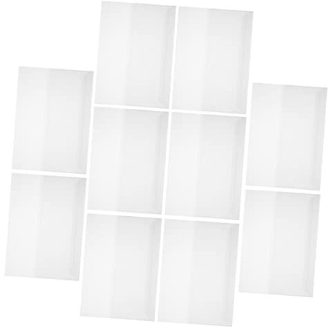 SHOWERORO 10blätter Transparente Buchschoner Wiederverwendbar Kratzfest Aus Flexiblem Kunststoff Für Schulbücher Dokumente Und Akten Praktische Schutzfolie