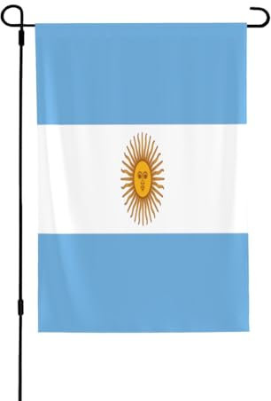Bandiera argentina 71,1 x 101,6 cm, bandiera decorativa su entrambi i lati, bandiere da giardino per esterni, perfetta per patio, camera da letto e giardino