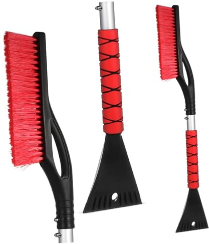 TOPBATHY Raschiaghiaccio per Finestrini Auto Spazzola per Parabrezza Raschiaghiaccio per Ghiaccio e Neve Rimovibile Strumento per Pulire