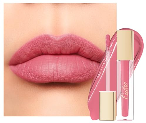 Oulac Matte Pink Lipstick for Women, Pink Liquid Lipstick Long Lasting Lip Stain, Creamy High Impact Lipcolour, Waterproof Lightweight Soft, Vegan & Cruelty-Free M33