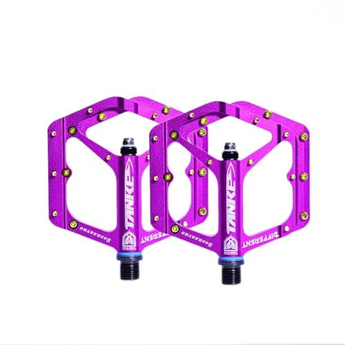 ZQINGQING Pedale Fahrrad Pedale MTB Aluminiumlegierung rutschfeste Fahrradpedale Fahrradpedal Fahrradpedal Fahrradpedale(Purple)
