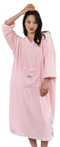 YZDKR Asciugamani da Sauna Bagno Accappatoio indossabile Abito da Donna Doccia Asciugamano da Bagno Femminile Morbido for Adulti Tessili for la casa da Bagno per Hotel Bagno Spa Viaggi(Color1,1PC)