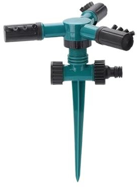 MJINA Irrigatore for Prato Rotante a 360°, irrigatore interrato in plastica, irrigatore Automatico for irrigazione da Giardino(195X56mm)