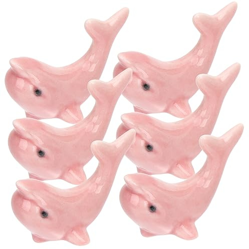 PartyKindom 6 pièces Support à Baguettes Céramique Animaux de Repose Baguettes Repose Cuillère et Couteau Porcelaine Décoration pour Table de Dîner
