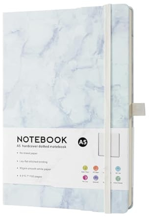 YBNKKUXKN Notebook Quaderno A5 8,38 × 5,83 Pollici Blocco Note in Pelle da 96 Pagine for Uomini e Donne, Forniture for Ufficio e Studio Diari