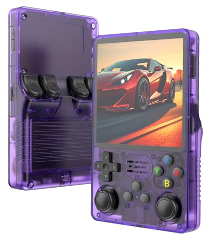 Aidodmom R36 Plus Consoles de Jeu Portable rétro Console retro gaming 21000+ Jeux 12 émulateurs,4 Pouces IPS écran Consoles de Jeu vidéo Portable,Système Linux Open Source Console Portable