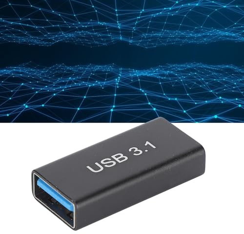 TICFOX Adaptador USB-C a USB 3.1, tipo C hembra a USB 3.1 A hembra, convertidor de 10 Gbps de transferencia de datos, para conectar cables duales, extensión de dispositivo y conector de extensión