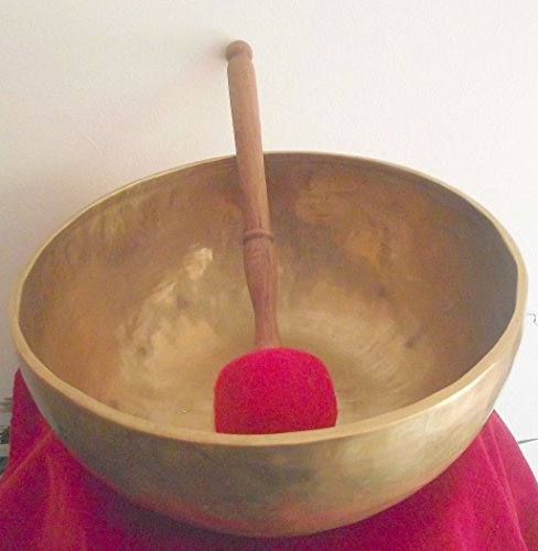 Tibetische, buddhistische Klangschale, groß, handgeschlagen, Durchmesser 24 cm, Gewicht 1620 g, hergestellt in Nepal