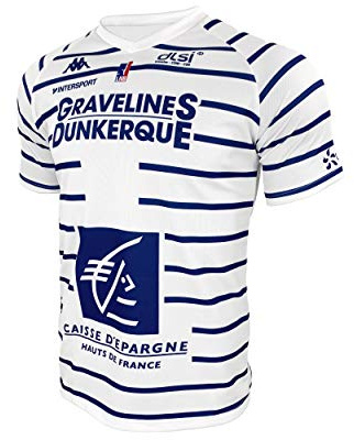 BCM Gravelines Dunkerque Gravelines-Dunkerque Maillot Officiel Domicile 2019-2020 Maillot de Basketball Enfant Blanc FR: XXS (Taille Fabricant: 6 Ans)