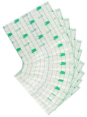 50 Pcs Waterproof Transparent Adhesive, Wound Dressing Tape Fixer Plaster Stretch Fixation Tape Tattoo Aftercare Bandage （10cmX12cm）