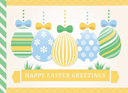Happy Easter Greetings: Reward Easter Coupon Book for Kids - Tweens / 20 Filled In Vouchers - Plus 30 Empty Blank DIY Certificates to Customize - in ... Fun Easter Basket Stuffer Gift for Girls Boys