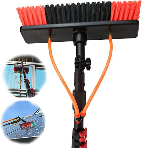 Wasserzufuhr-Stangen-Set, Teleskop-Fensterreinigungsstange, Wasserzufuhr-Stangen-Set, 6–11 m, Fensterreiniger-Set, Wasser-/Schlauchzufuhrstange, Fensterreinigungsbürste, Reinigung von Photovoltaik und