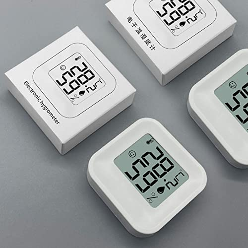 ZYWUOY Termo higrómetro digital, 10 piezas mini termómetro electrónico, higrómetro interior, termómetro LCD para invernadero, jardín, sótano