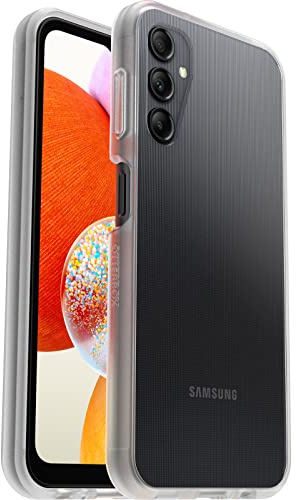 OtterBox Sleek Series skal för Samsung Galaxy A14, stöttåligt, fallsäkert, supertunt, skyddande tunt skal, testad till militärstandard, antimikrobiellt skydd, Klar, Utan retailförpackning