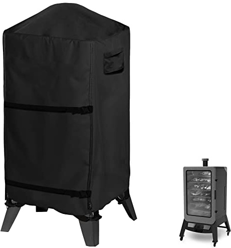 WOMACO Copertura per affumicatore Pit Boss 4/5/7 Pro - Series, PBV4PS1, PBV5PW1, PBV4PS2, resistente e impermeabile, copertura verticale per barbecue a pellet (67,3 x 67,3 x 121,9 cm, nero)