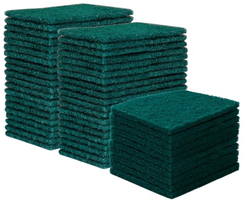 50 Spugnette da Cucina Panno Spugna su Entrambi i Lati, Spugna per la Pulizia, Spugna Abrasiva ad Alte Prestazioni, per la Pulizia della Casa, Raschietto per la Cucina